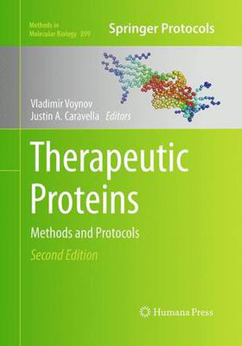 Cover image for Therapeutic Proteins: Methods and Protocols