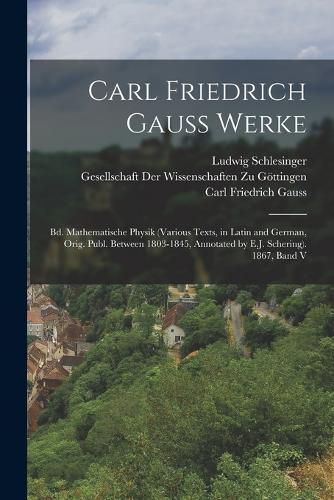 Cover image for Carl Friedrich Gauss Werke