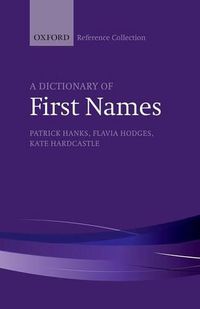 Cover image for A Dictionary of First Names