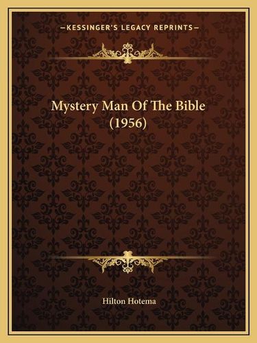 Cover image for Mystery Man of the Bible (1956)