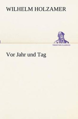 Cover image for Vor Jahr und Tag