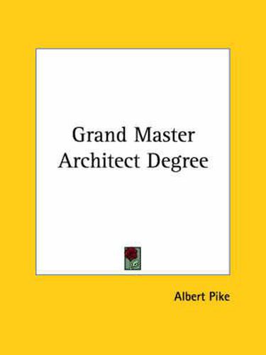 Cover image for Grand Master Architect Degree