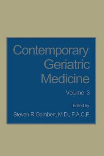 Cover image for Contemporary Geriatric Medicine: Volume 3