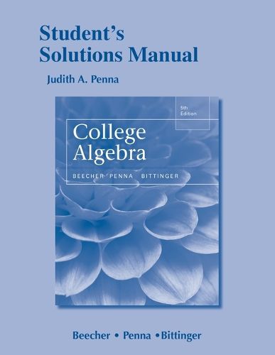 Cover image for Student's Solutions Manual for College Algebra