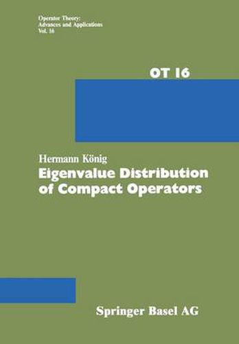 Cover image for Eigenvalue Distribution of Compact Operators