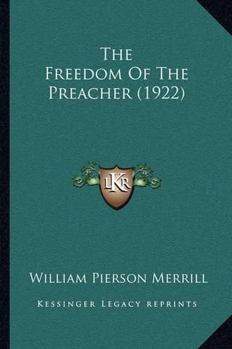 Cover image for The Freedom of the Preacher (1922)