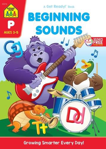 Cover image for School Zone Beginning Sounds Workbook