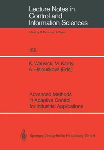 Cover image for Advanced Methods in Adaptive Control for Industrial Applications