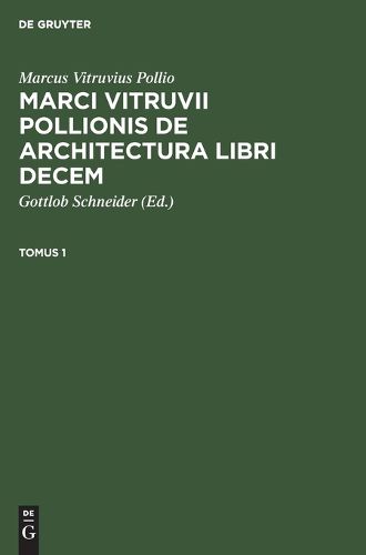 Cover image for Marci Vitruvii Pollionis De architectura libri decem