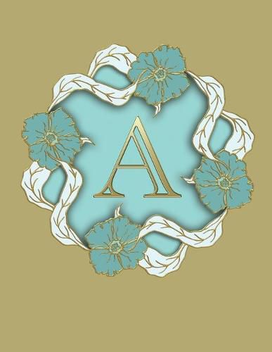 Cover image for A: 100 Pages 8.5 X 11 Monogram Notebook College Ruled Line Paper