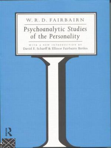 Cover image for Psychoanalytic Studies of the Personality