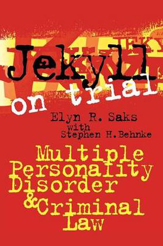 Cover image for Jekyll on Trial: Multiple Personality Disorder and Criminal Law