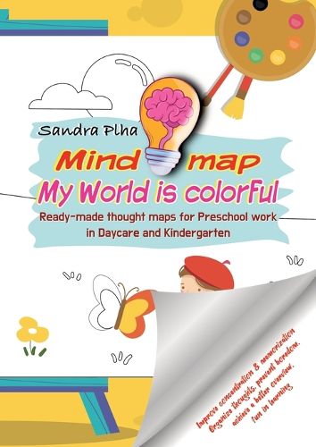 Cover image for KitaFix-Mindmap My World is colorful (Ready-made thought maps for Preschool work in Daycare and Kindergarten)