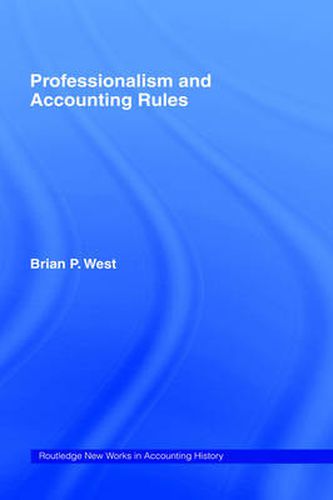 Cover image for Professionalism and Accounting Rules