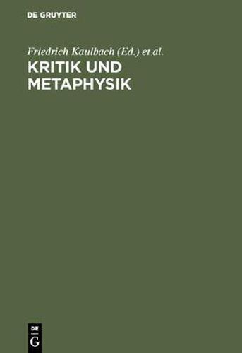 Kritik und Metaphysik