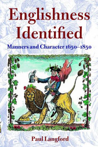 Cover image for Englishness Identified: Manners and Character, 1650-1850