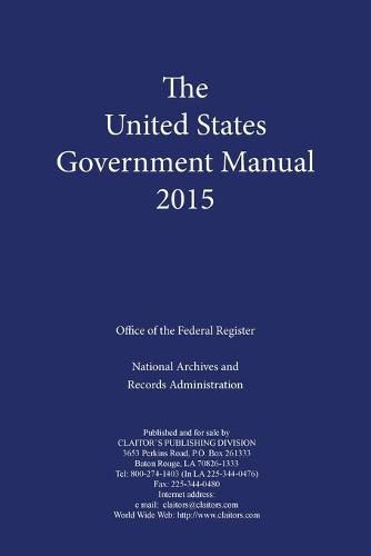 Cover image for United States Government Manual