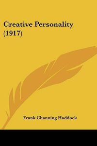 Cover image for Creative Personality (1917)