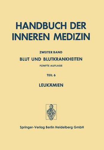 Cover image for Blut Und Blutkrankheiten: Teil 6 Leukamien