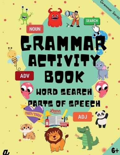 Cover image for English Grammar Activity Book - Level 1 (Word Search, 6-8 years)