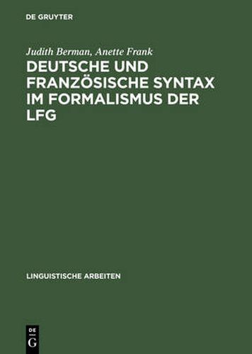 Cover image for Deutsche Und Franzoesische Syntax Im Formalismus Der Lfg