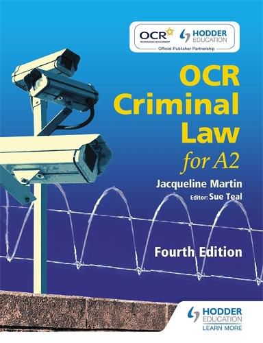 Cover image for OCR Criminal Law for A2 Fourth Edition