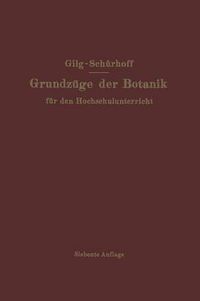 Cover image for Grundzuge Der Botanik: Fur Den Hochschulunterricht