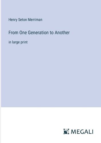 Cover image for From One Generation to Another