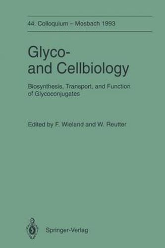 Cover image for Glyco-and Cellbiology: Biosynthesis, Transport, and Function of Glycoconjugates