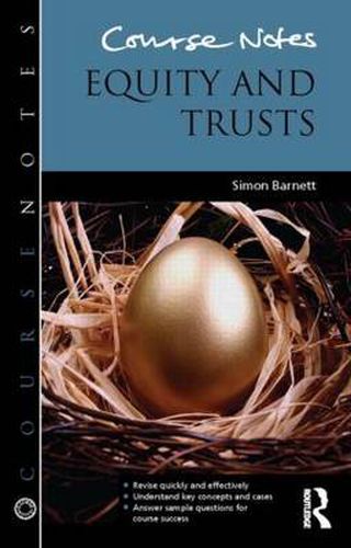 Cover image for Course Notes: Equity and Trusts