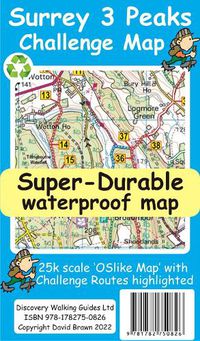 Cover image for Surrey 3 Peaks Challenge Map and Guide