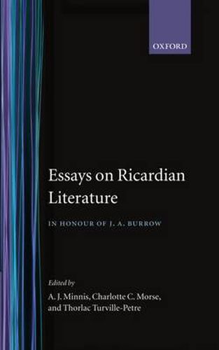 Cover image for Essays on Ricardian Literature: In Honour of J.A. Burrow