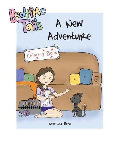 Cover image for Bedtime Tails: A New Adventure Coloring Book