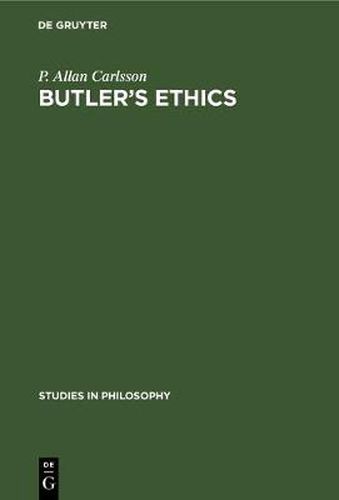 Cover image for Butler's Ethics