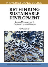 Cover image for Rethinking Sustainable Development: Urban Management, Engineering, and Design