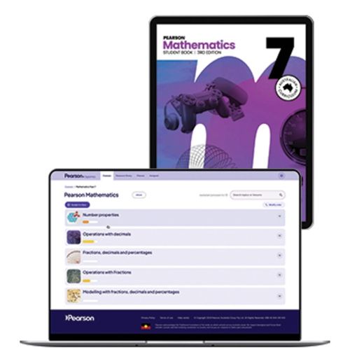 Cover image for Pearson Mathematics 7 eBook and Digital Hub
