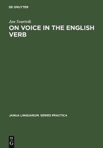 Cover image for On Voice in the English Verb