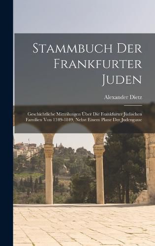 Cover image for Stammbuch Der Frankfurter Juden