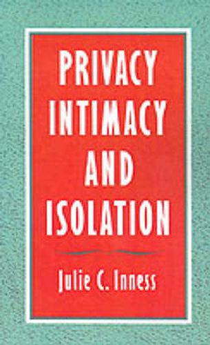 Cover image for Privacy, Intimacy, and Isolation