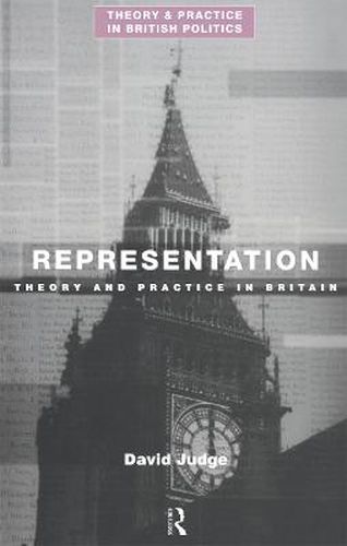 Cover image for Representation: Theory and Practice in Britain