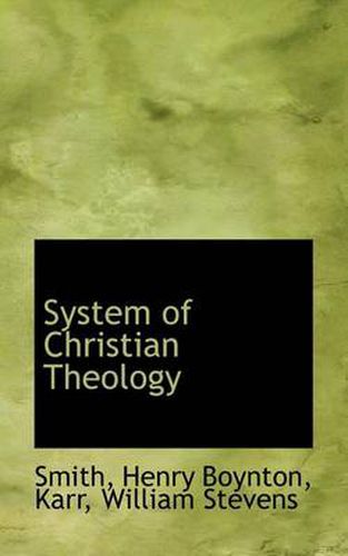 Cover image for System of Christian Theology