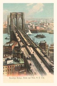 Cover image for Vintage Journal Brooklyn Bridge, New York City