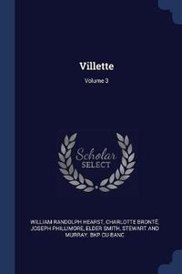 Cover image for Villette; Volume 3