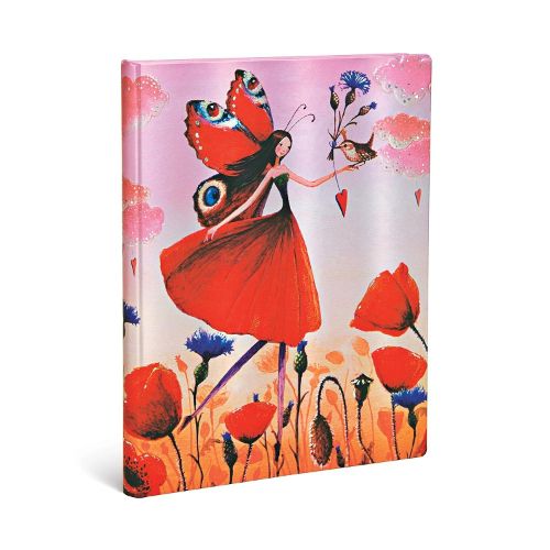 Cover image for Poppy Field 5-Year Hardcover Journal