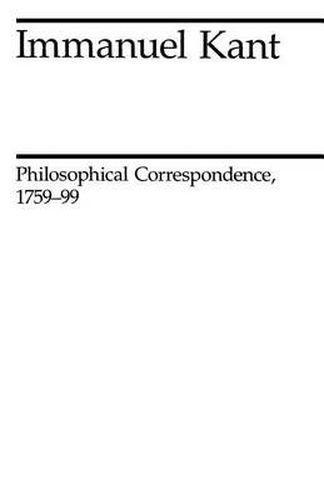 Cover image for Philosophical Correspondence, 1759-1799