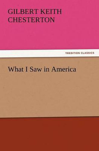 Cover image for What I Saw in America