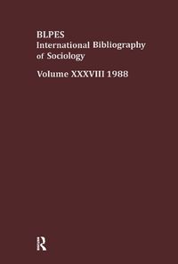 Cover image for IBSS: Sociology: 1988 Vol 38