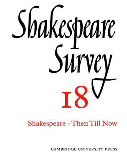 Cover image for Shakespeare Survey