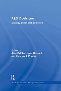 Cover image for R&D Decisions: Strategy Policy and Innovations