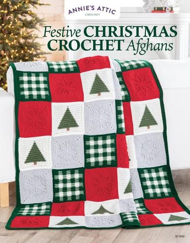 Cover image for Festive Christmas Crochet Afghans